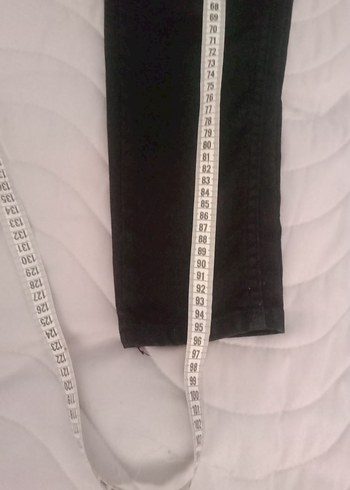 Siyah Dar Kesim Midi Kadın Kot Pantolon - Görsel 4