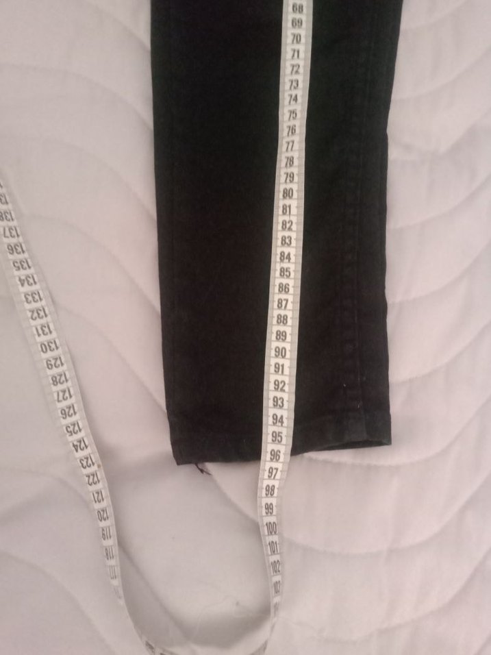 Siyah Dar Kesim Midi Kadın Kot Pantolon - Görsel 4