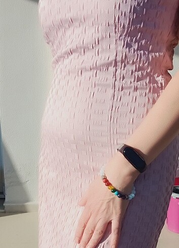 m Beden pembe Renk HARİKA BİR ELBİSE