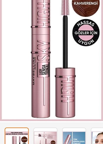 Maybelline Mürdüm Kahverengi Maskara - Görsel 2