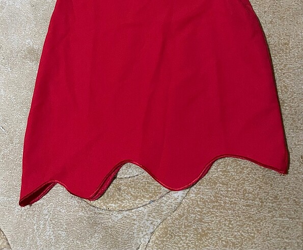 xs Beden kırmızı Renk Trendyolmilla şık elbise