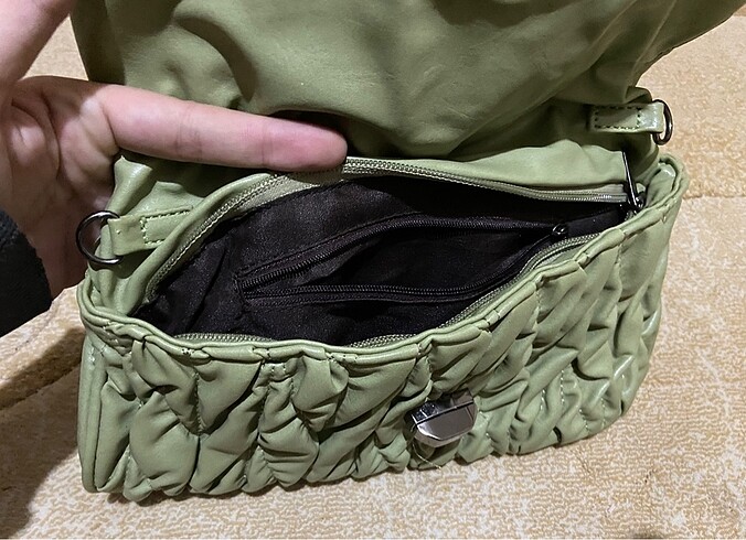  Beden yeşil Renk Şık portföy çanta
