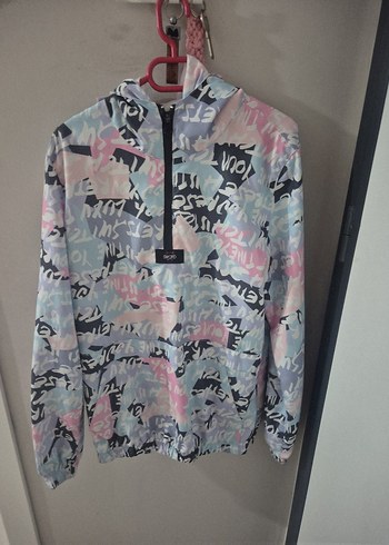 Kadın Çok Renkli Tie-Dye Fermuarlı Ceket