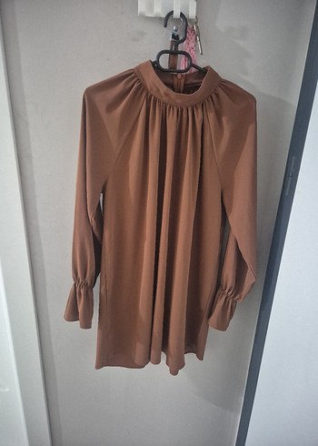 Diğer Diger Bej Midi Uzun Kollu Tunik