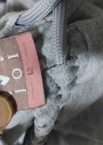 Gri Kadın Fermuarlı Rahat Eşofman Altı - Görsel 3