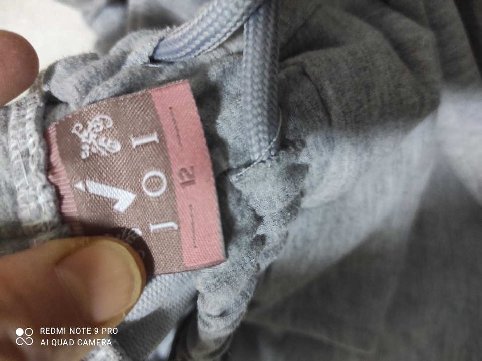 Gri Kadın Fermuarlı Rahat Eşofman Altı - Görsel 3