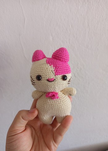 Pembe Renkli El Örgüsü Peluş Oyuncak