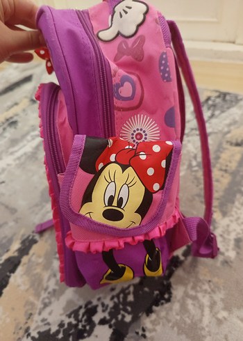 Beden Renk Pembe Minnie Mouse Okul Çantası