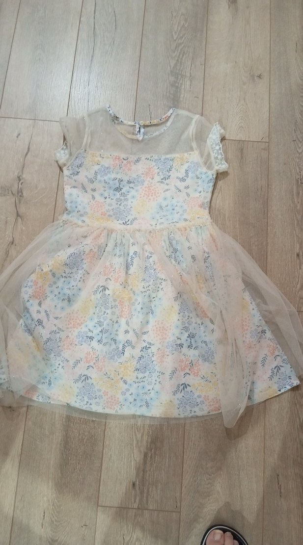 Kız Çocuk Bohem Dantel Detaylı Elbise - Görsel 2