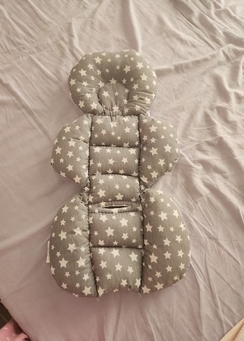 Gri Yıldız Desenli Bebek puset Destek Minderi