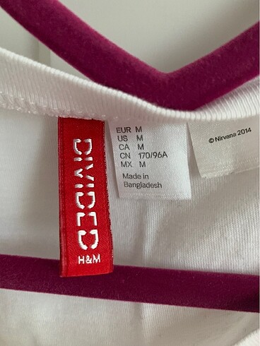 H&M hm nirvana tisort