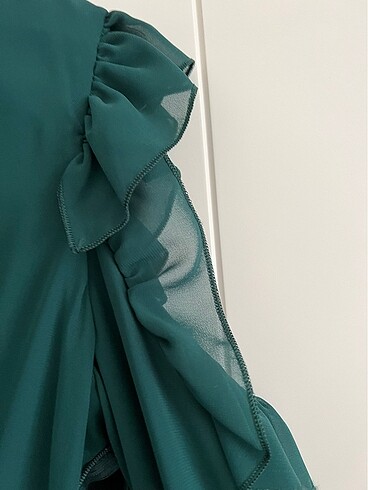 xl Beden yeşil Renk Elbise #zara
