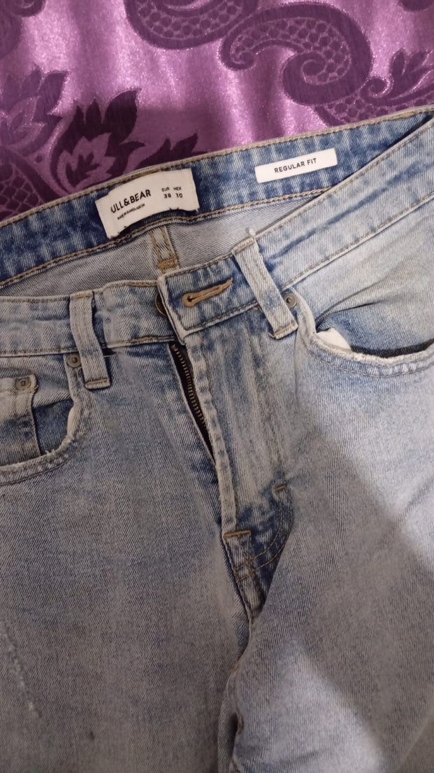 Gri Düğmeli erkek  Pantolon - Görsel 4