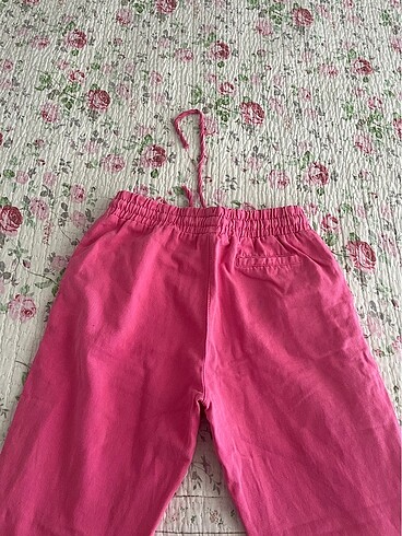 Paça püsküllü gabardin pantolon - Görsel 6