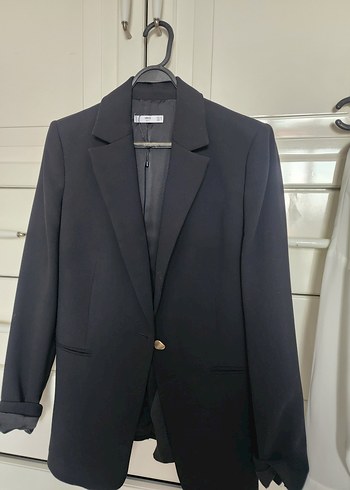 mango Kadın Düğmeli Ofis Blazeri - Görsel 3