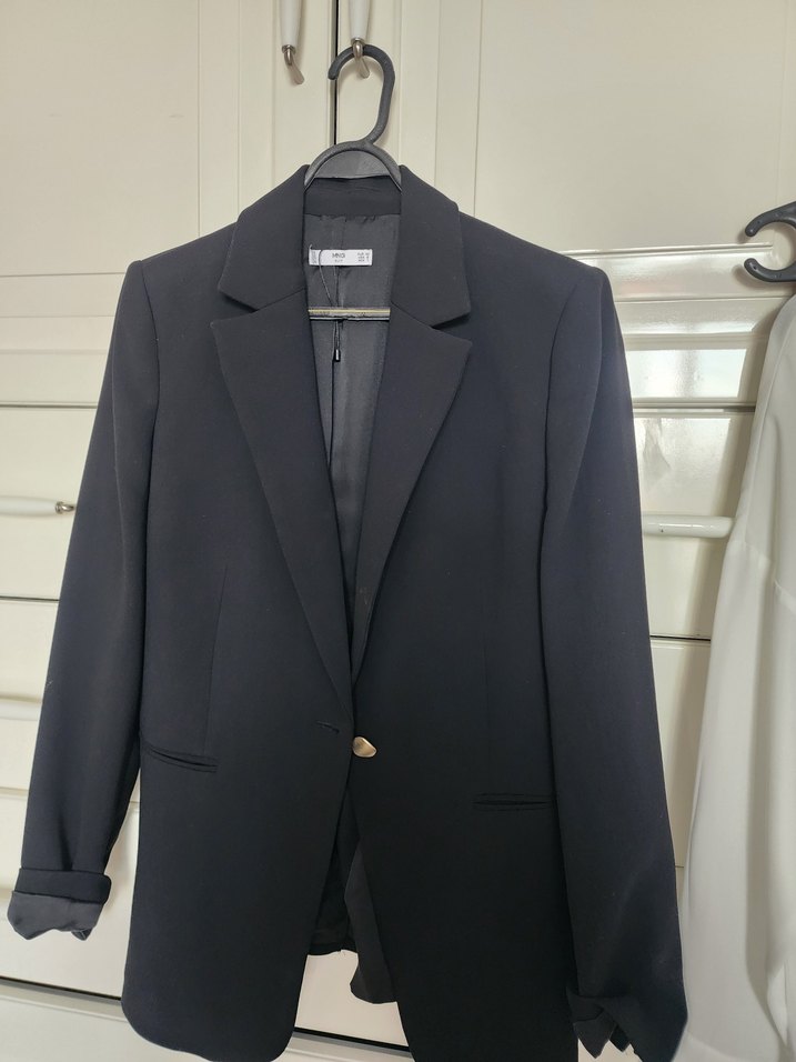 mango Kadın Düğmeli Ofis Blazeri - Görsel 3