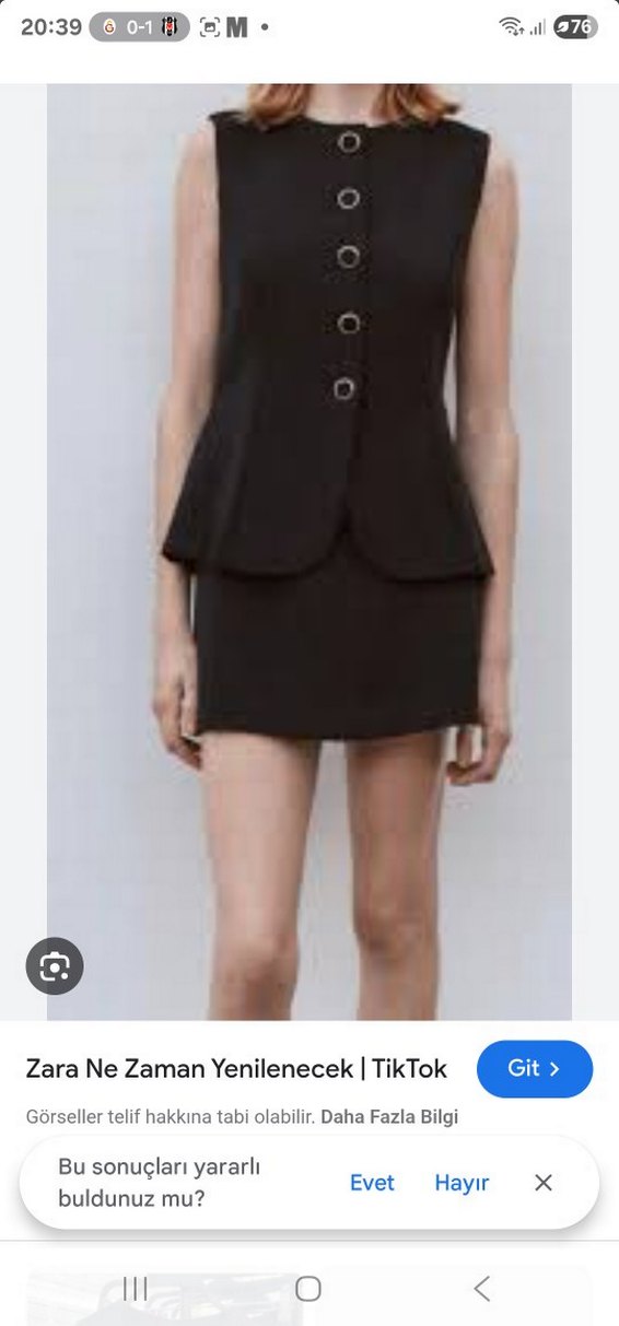 Düğmeli Siyah Kolsuz Mini Yelek tulum - Görsel 2