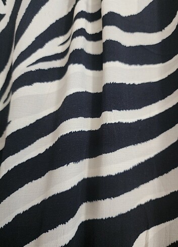 Mango zebra desen elbise  - Görsel 6