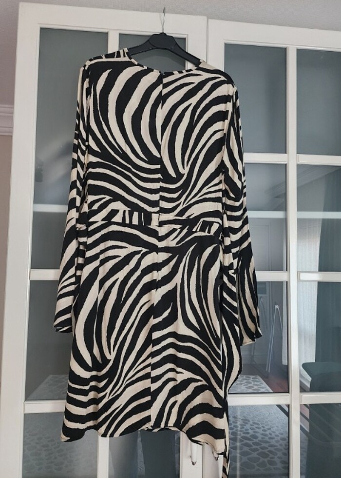Mango zebra desen elbise  - Görsel 5