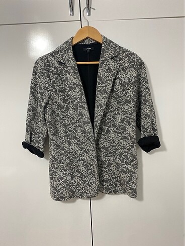 Papaya örgü blazer