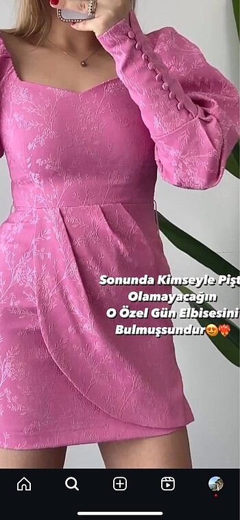 s Beden Pembe mini prenses elbisesi