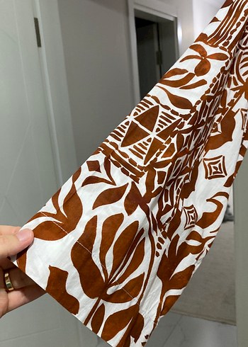 Uzun Boy Bohem Tarzı Bağlama Desenli Kimono - Görsel 2