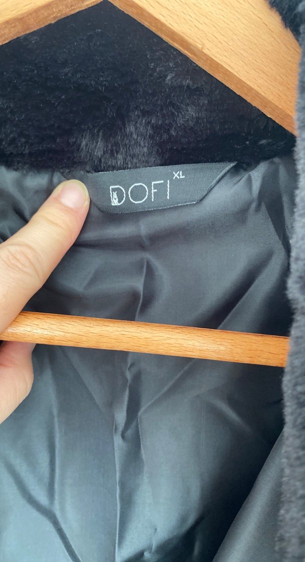 Siyah Kadın Suni Kürk Midi Ceket - Görsel 4