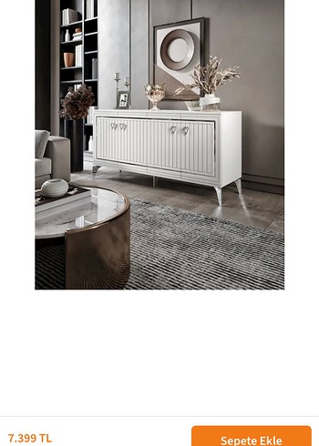 Beyaz Modern Konsol