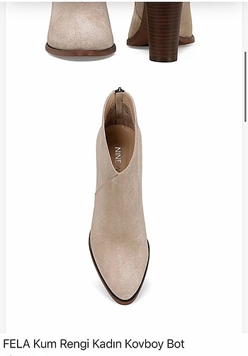 Nine West Nine west Taş rengi süet bot