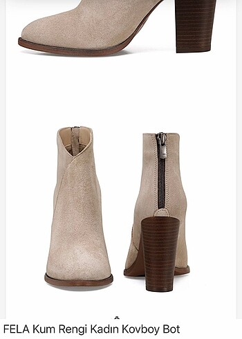 Nine west Taş rengi süet bot