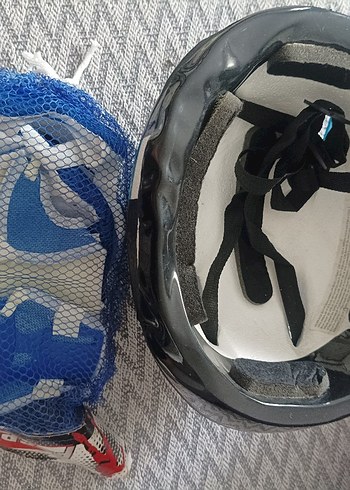 Diğer Mavi Yılan Desenli Erkek Çocuk Kask ve Eldiven