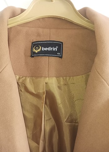 Bej Süet Midi Kadın Kaban - Görsel 4