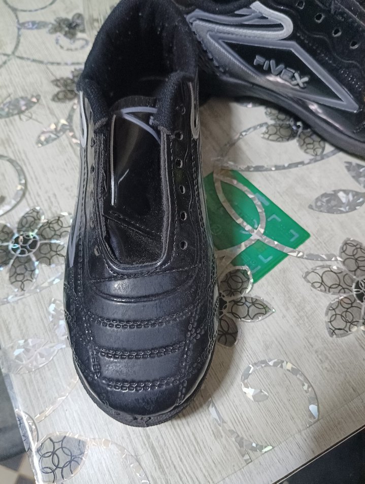 Erkek Siyah Yılan Desenli Futbol Ayakkabısı - Görsel 4