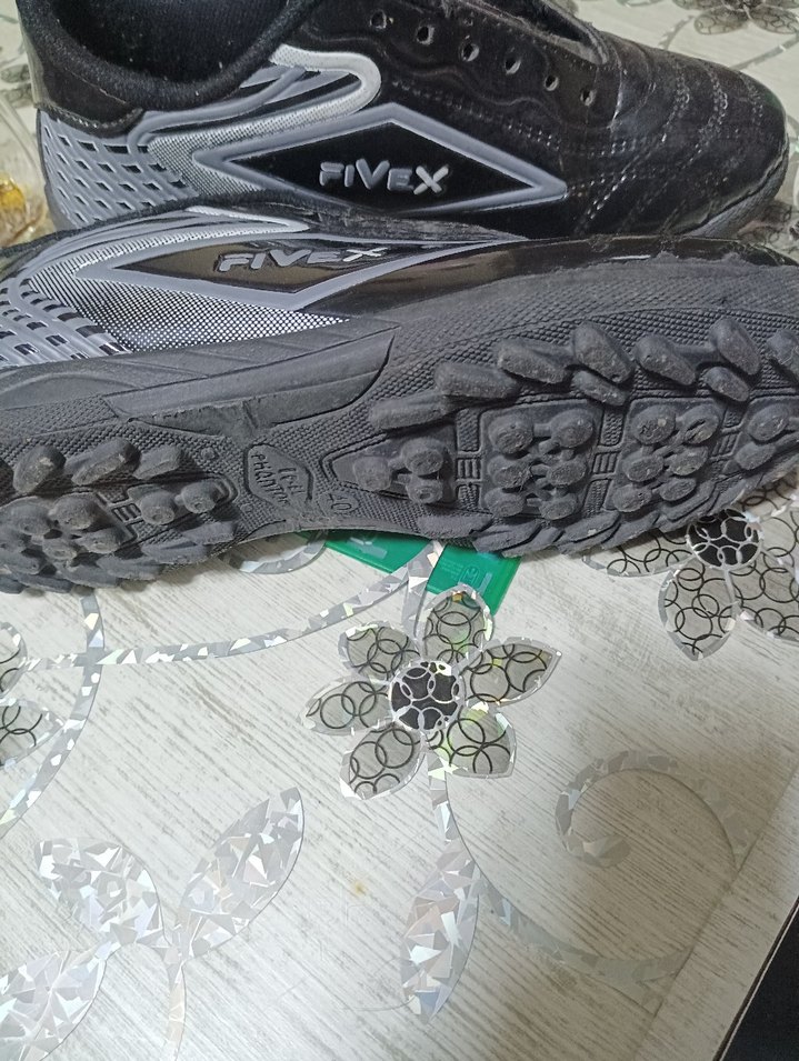 Erkek Siyah Yılan Desenli Futbol Ayakkabısı - Görsel 3