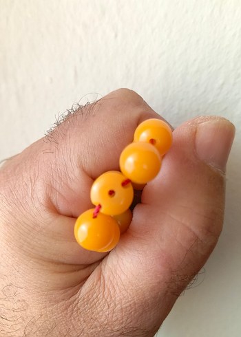 Sarı Vintage Erkek Tesbih - Görsel 3