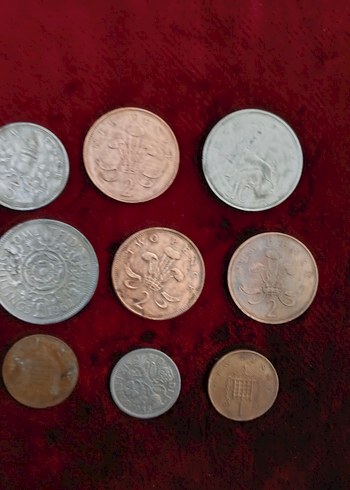 Vintage Erkek Rozet Seti - Kahverengi Tonlarantika paralar - Görsel 2