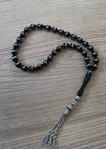 gümüş işlemeli kuka tesbih - Görsel 2