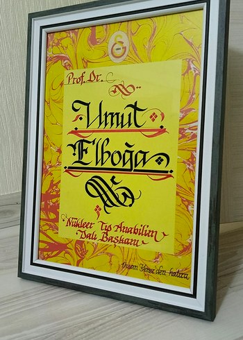 isme ÖZEL çerçeveli taraftar tablolar - Görsel 5