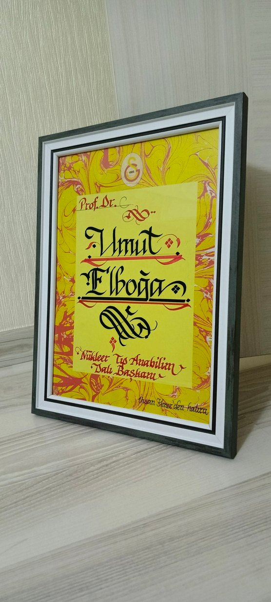 isme ÖZEL çerçeveli taraftar tablolar - Görsel 4