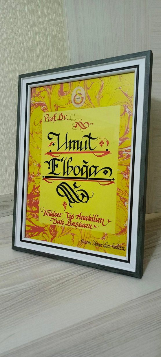 isme ÖZEL çerçeveli taraftar tablolar - Görsel 5