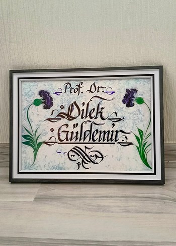 isme Özel çerceveli tablolar - Görsel 10