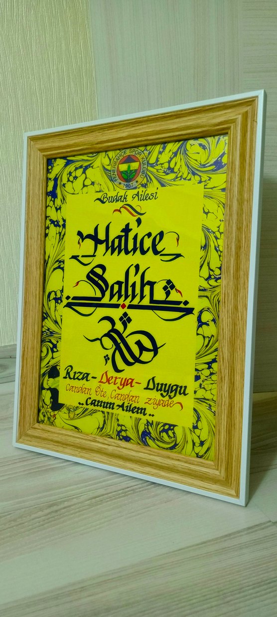 isme Özel çerceveli tablolar - Görsel 5