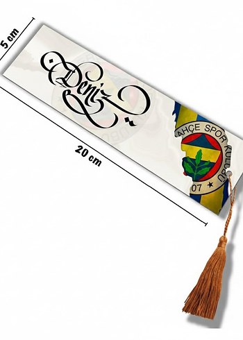 isme Özel çok şık püsküllü kitap ayracı - Görsel 13