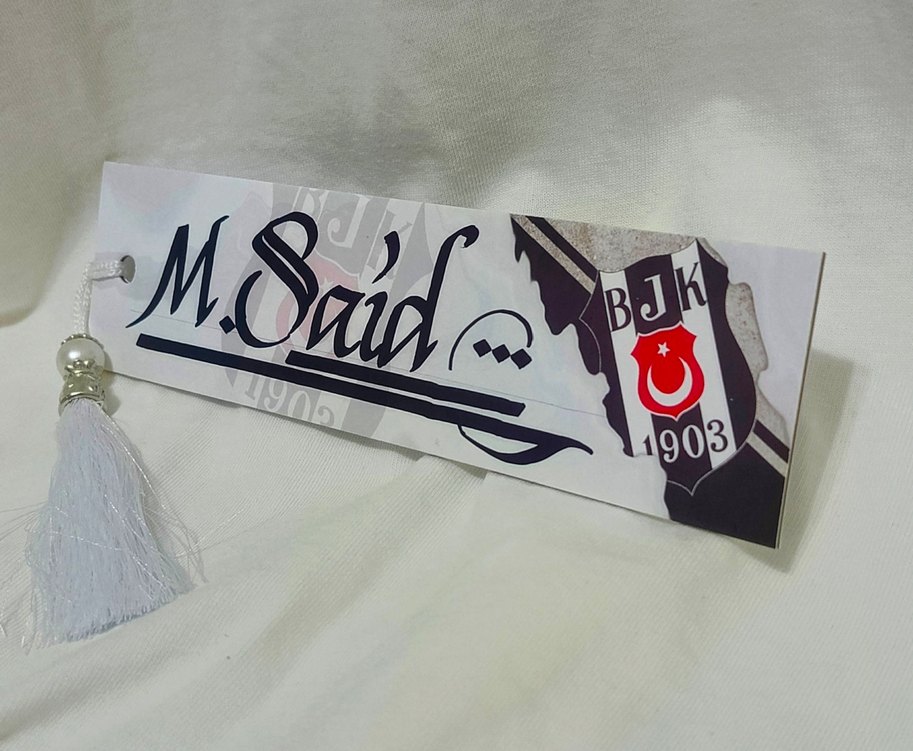 isme Özel çok şık püsküllü kitap ayracı - Görsel 3