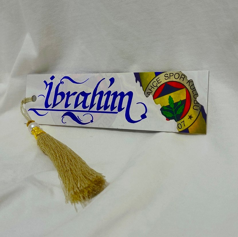 isme Özel çok şık püsküllü kitap ayracı - Görsel 2