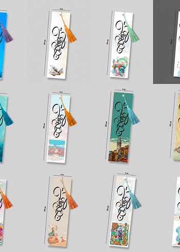 isme Özel çok şık püsküllü kitap ayracı - Görsel 15