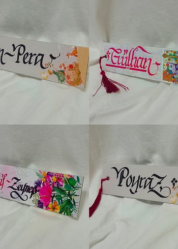 isme Özel çok şık püsküllü kitap ayracı - Görsel 3