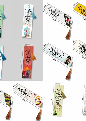 isme Özel çok şık püsküllü kitap ayracı - Görsel 16