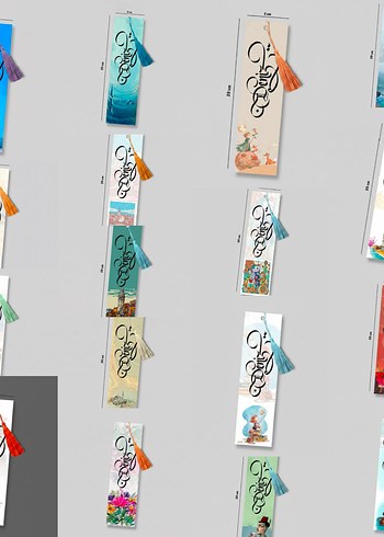 isme Özel çok şık püsküllü kitap ayracı - Görsel 14
