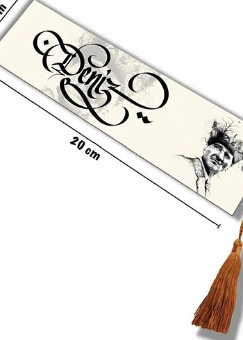 isme Özel çok şık püsküllü kitap ayracı - Görsel 8